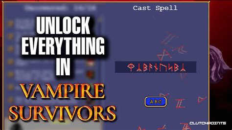 vampire survivors secret codes|All Vampire Survivors Cheat Codes – Complete Spell List!